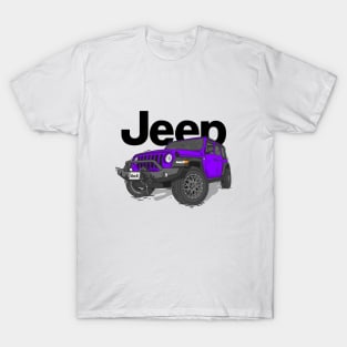 Purple Jeep Wrangler Rubicon T-Shirt